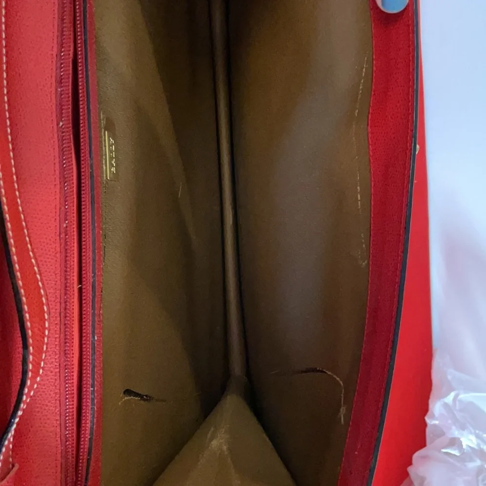 🟡 VINTAGE BALLY RED BRIEFCASE: NICE! - Picture 10 of 14